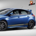 Car Decoration 2PCS/Lot Auto Body Decor Vinyl Decals Styling Stickers for Ford Focus ST Sport Door Side Skirt Strip Reflective